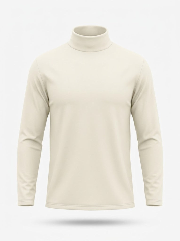 Men's Mock-Neck Knit Pullover Long-Sleeve Slim Casual Base Layer