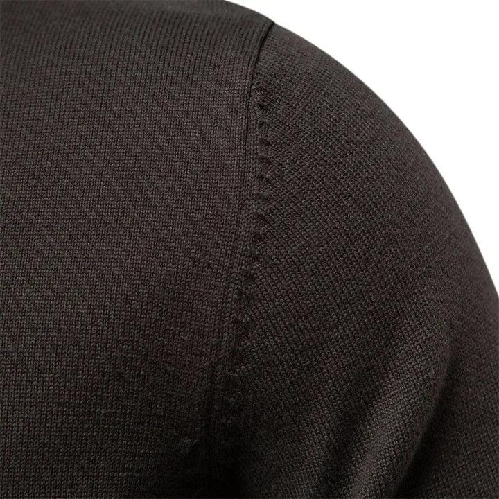 Men's Shawl Collar Knit Cardigan Open-Front Patch-Pocket Relaxed