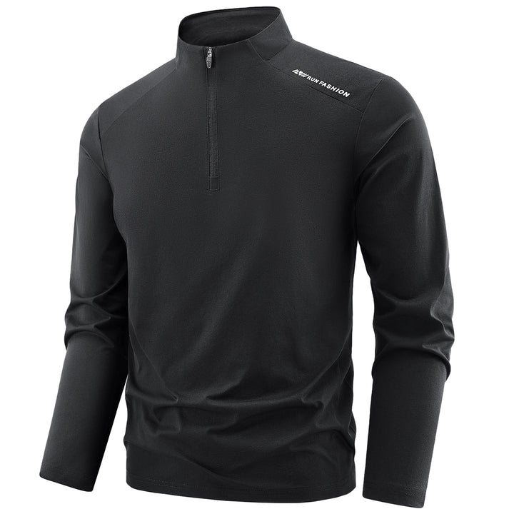 Men's Performance Half-Zip Training Top Stand Collar Breathable Athletic