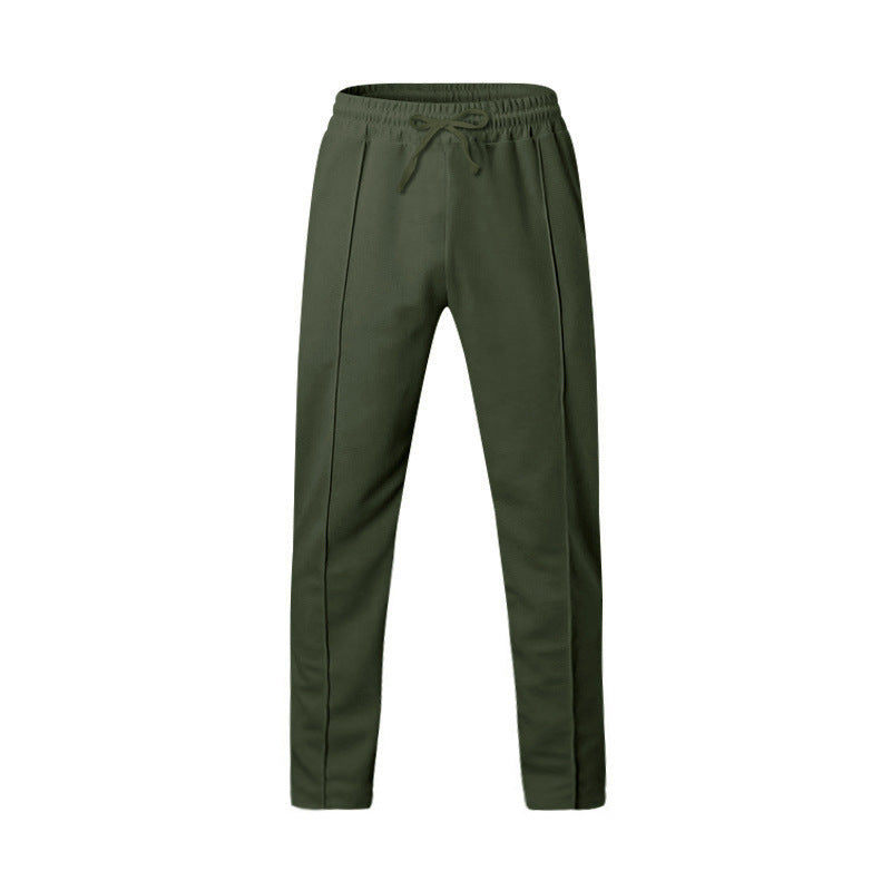 Men's Athletic Sweatpants Straight Leg Drawstring Elastic Waist Breathable Relaxed
