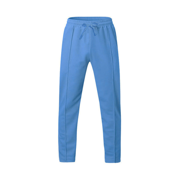 Men's Athletic Sweatpants Straight Leg Drawstring Elastic Waist Breathable Relaxed