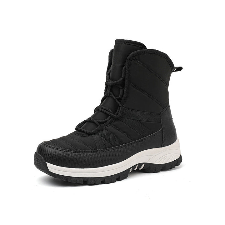 Women's Snow Boots Waterproof Quick-Lace Plush-Lined Non-Slip Warm