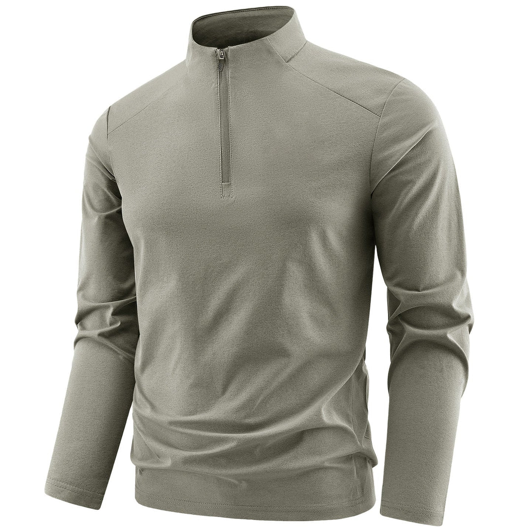 Men's Performance Half-Zip Training Top Stand Collar Breathable Athletic