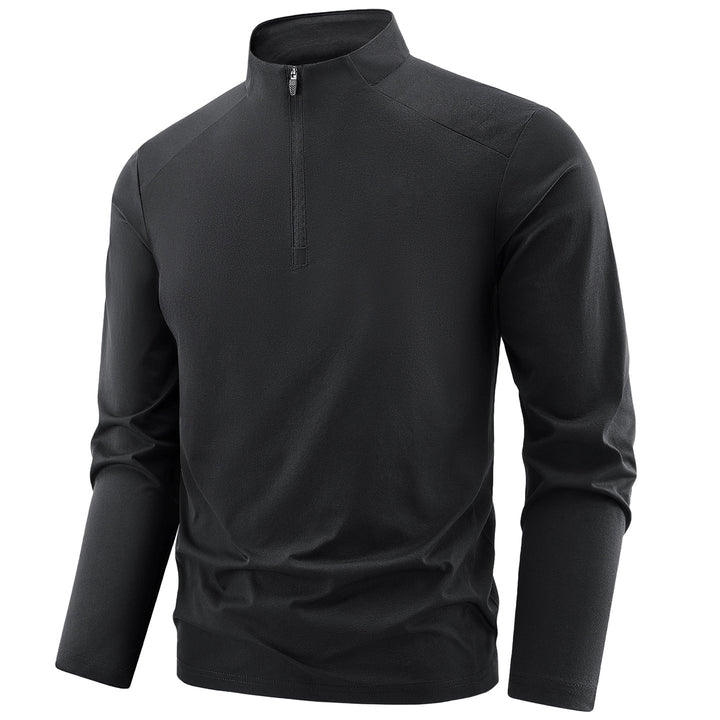 Men's Performance Half-Zip Training Top Stand Collar Breathable Athletic