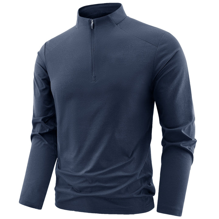 Men's Performance Half-Zip Training Top Stand Collar Breathable Athletic