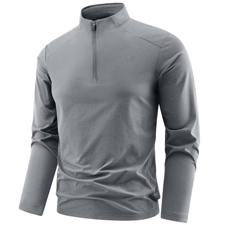 Men's Performance Half-Zip Training Top Stand Collar Breathable Athletic