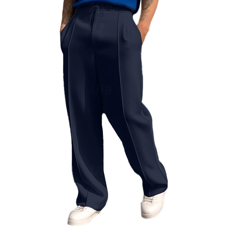 Men's Athletic Sweatpants Straight Leg Drawstring Elastic Waist Breathable Relaxed