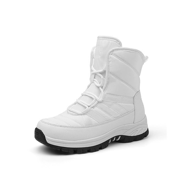 Women's Snow Boots Waterproof Quick-Lace Plush-Lined Non-Slip Warm