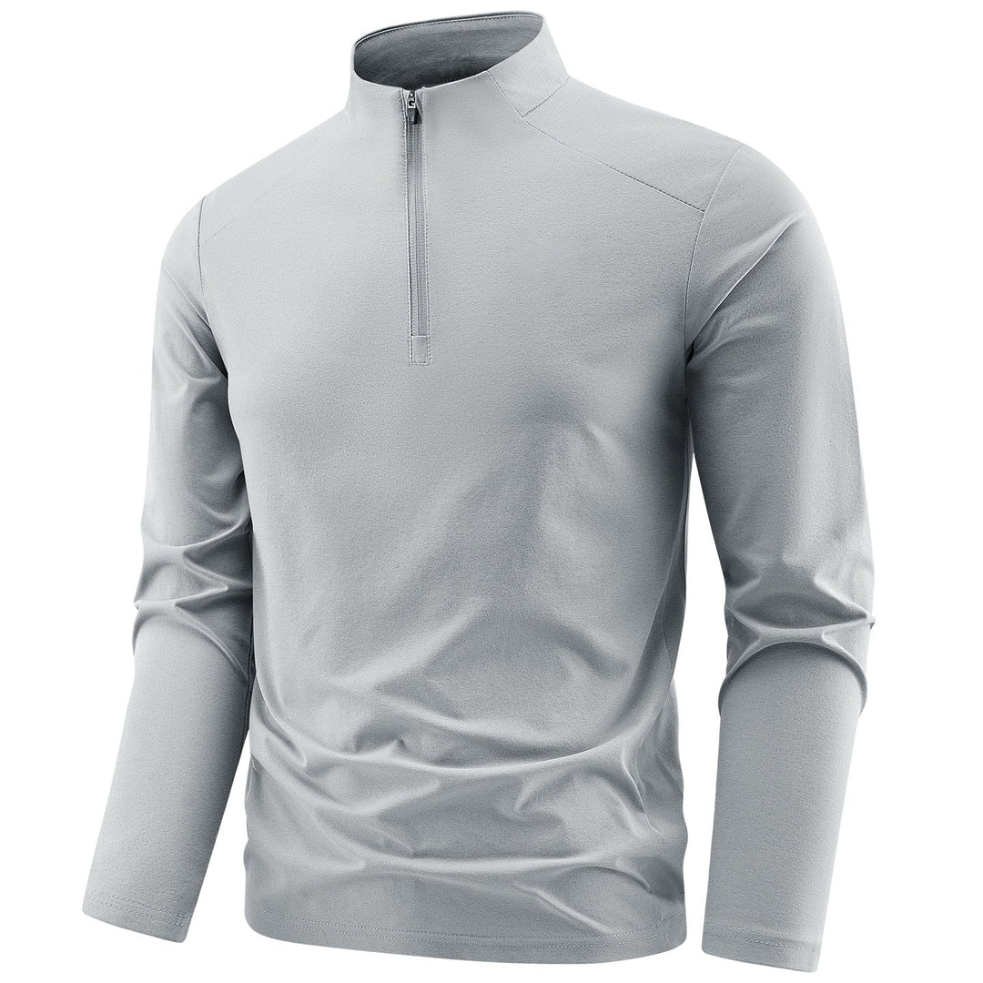 Men's Performance Half-Zip Training Top Stand Collar Breathable Athletic