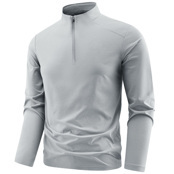 Men's Performance Half-Zip Training Top Stand Collar Breathable Athletic