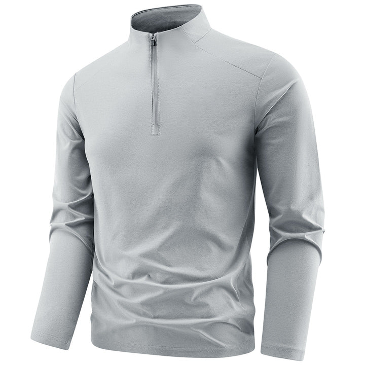 Men's Performance Half-Zip Training Top Stand Collar Breathable Athletic