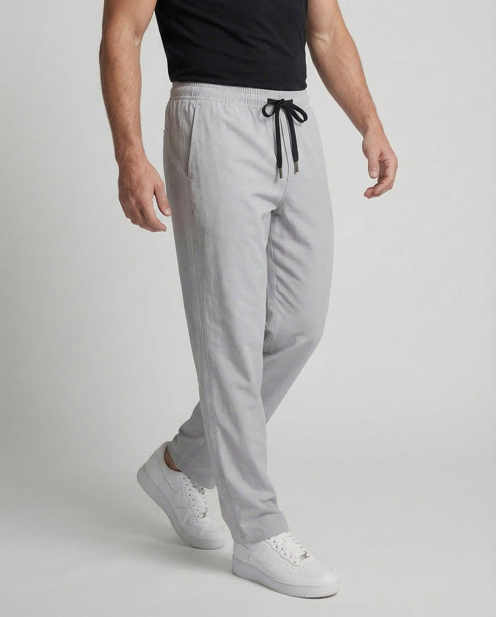 Men's Loose Fit Joggers Drawstring Elastic Waist Open Hem Relaxed