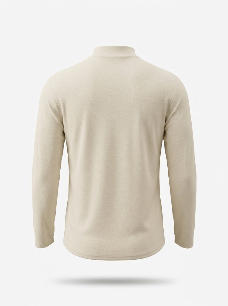 Men's Mock-Neck Knit Pullover Long-Sleeve Slim Casual Base Layer