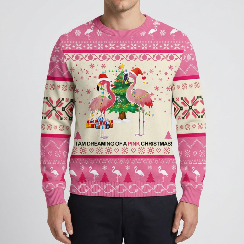 Men's Tacky Christmas Sweater Frog Graphic Festive Ugly Holiday